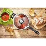 Judge Vista 22cm Stainless Steel Saucepan with Helper Handle- 4 Litre