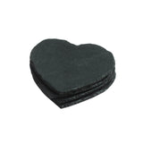 Selbrae House Set of 4 Slate Coasters - Heart