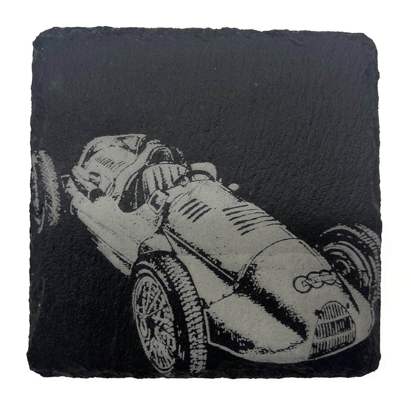 Selbrae House Slate Coaster - Vintage Racing Car