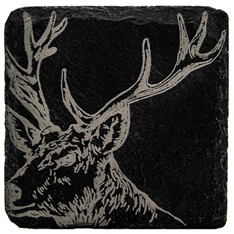 Selbrae House Slate Coaster - Stag