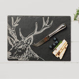 Selbrae House Slate Cheese Board & Knife Set - Stag