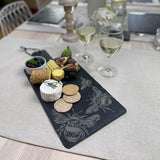 Selbrae House Large Slate Serving Paddle - Bee