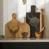 Selbrae House Large Slate Serving Paddle - Highland Cow