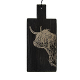 Selbrae House Large Slate Serving Paddle - Highland Cow