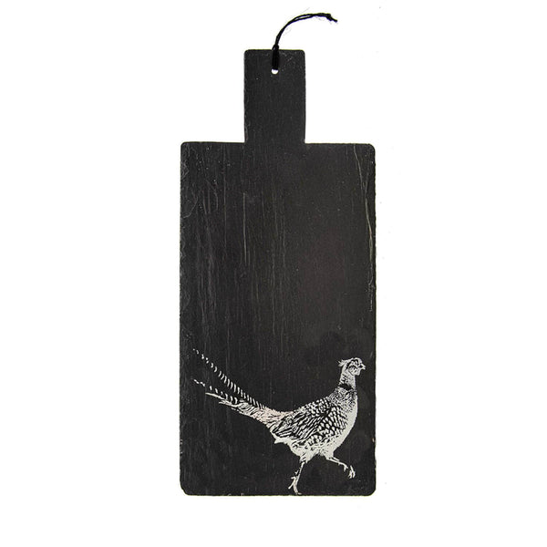 Selbrae House Large Slate Serving Paddle - Pheasant