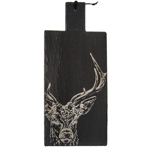 Selbrae House Large Slate Serving Paddle - Stag Prince