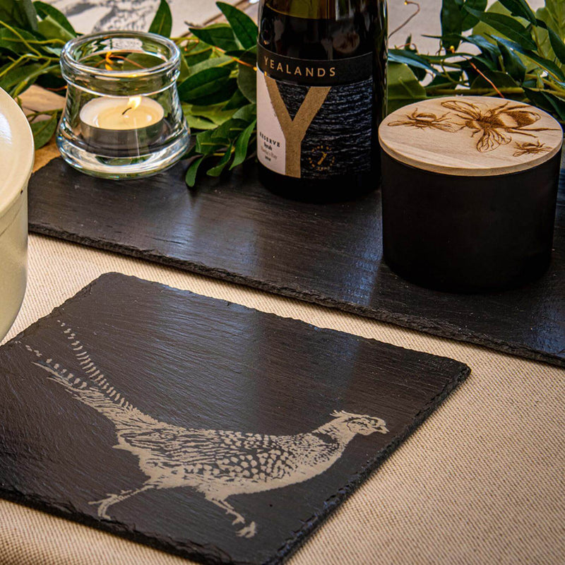 Selbrae House Slate Pot Stand - Pheasant