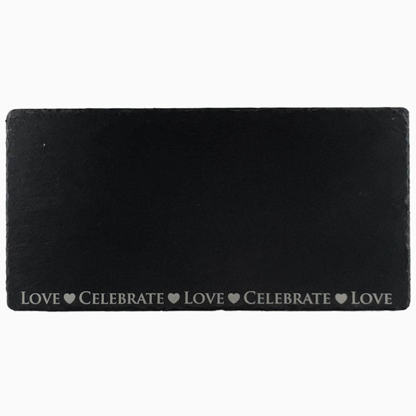 Selbrae House Slate Table Runner - Love & Celebrate