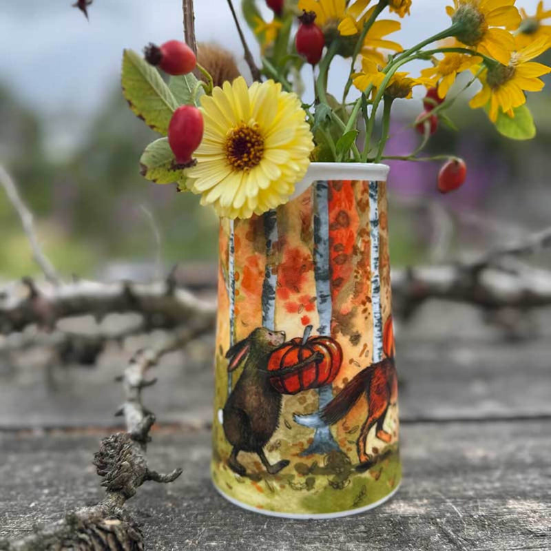 Serving Pickers Buy Alex Clark | New Bone China 500ml Serving Jug - Pumpkin Pickers ...