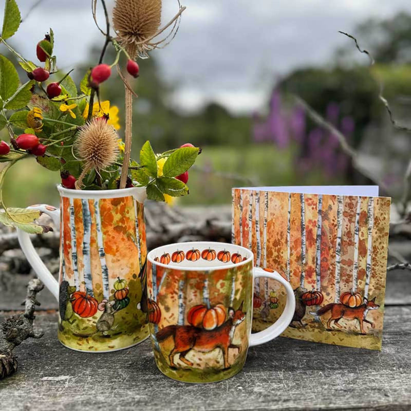 Serving Pickers Buy Alex Clark | New Bone China 500ml Serving Jug - Pumpkin Pickers ...