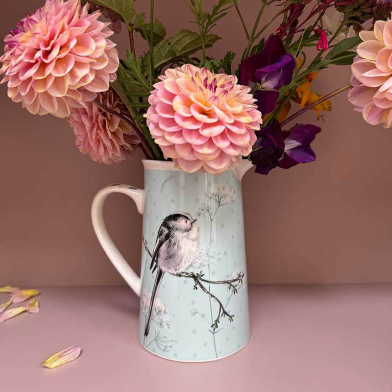 Alex Clark New Bone China 500ml Serving Jug - Long Tailed Tit