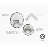 Joseph Joseph CupboardStore™ Set of 3 Pan Lid Holders - Stone