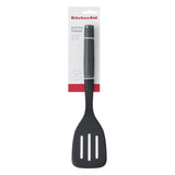 KitchenAid Soft Grip Slotted Turner - Charcoal Grey