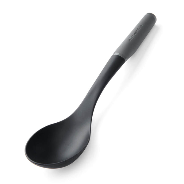 KitchenAid Soft Grip Basting Spoon - Charcoal Grey