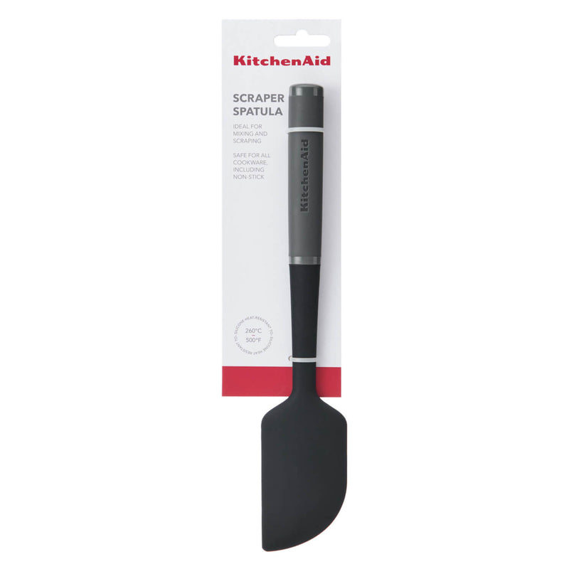 KitchenAid Soft Grip Scraper Spatula - Charcoal Grey