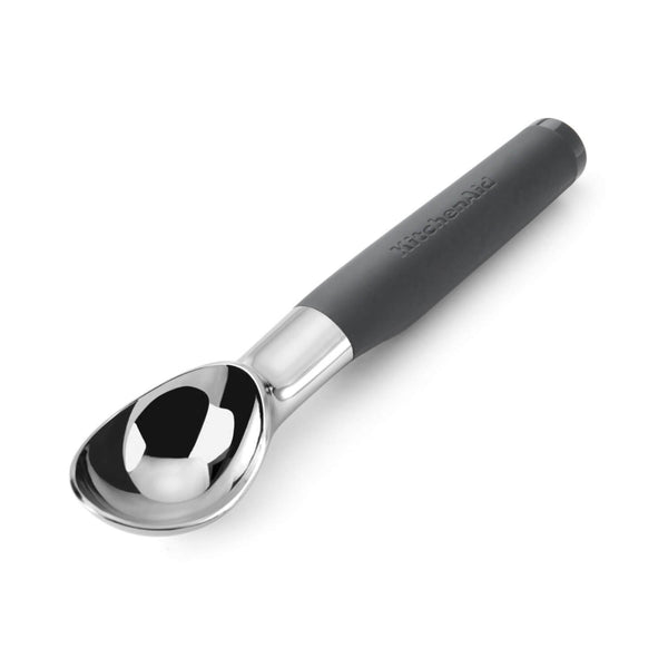 KitchenAid Soft Grip Ice Cream Scoop - Charcoal Grey