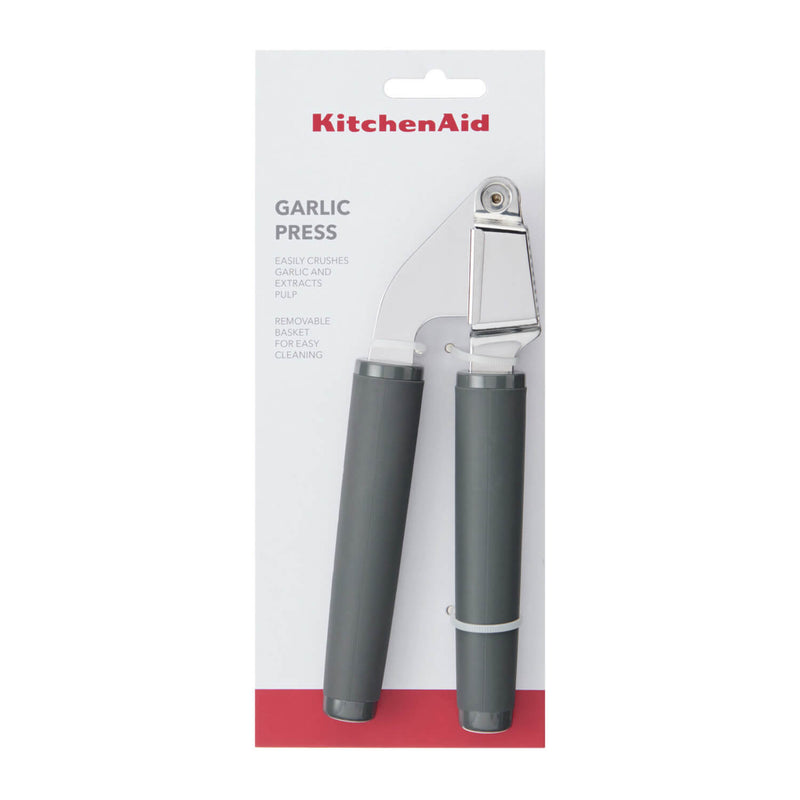 KitchenAid Soft Grip Garlic Press - Charcoal Grey