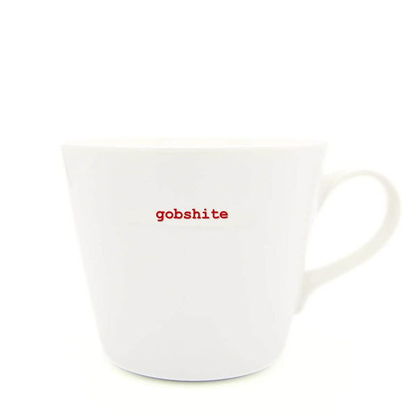 Keith Brymer Jones Word Range Bucket Mug - Gobshite