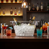 Barcraft Acrylic Drinks Pail Oval Ice Bucket Cooler