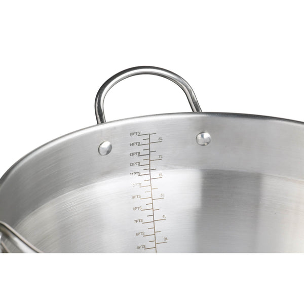 Home Made Stainless Steel 31cm Maslin Pan with Handle