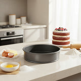 Masterclass Non-Stick Loose Base Round Sandwich Tin - 18cm