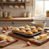 Masterclass Non-Stick Shallow Tin - 12 Hole