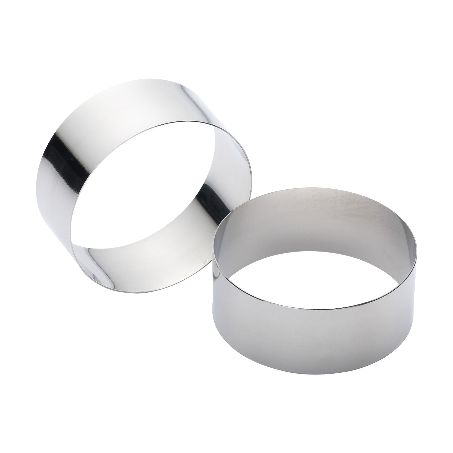 Buy KitchenCraft | Set Of 2 Stainless Steel Cooking Rings -7cm x 3.5cm ...