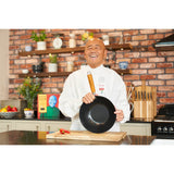 Ken Hom Classic 31cm 5-Piece Carbon Steel Non-Stick Wok Set