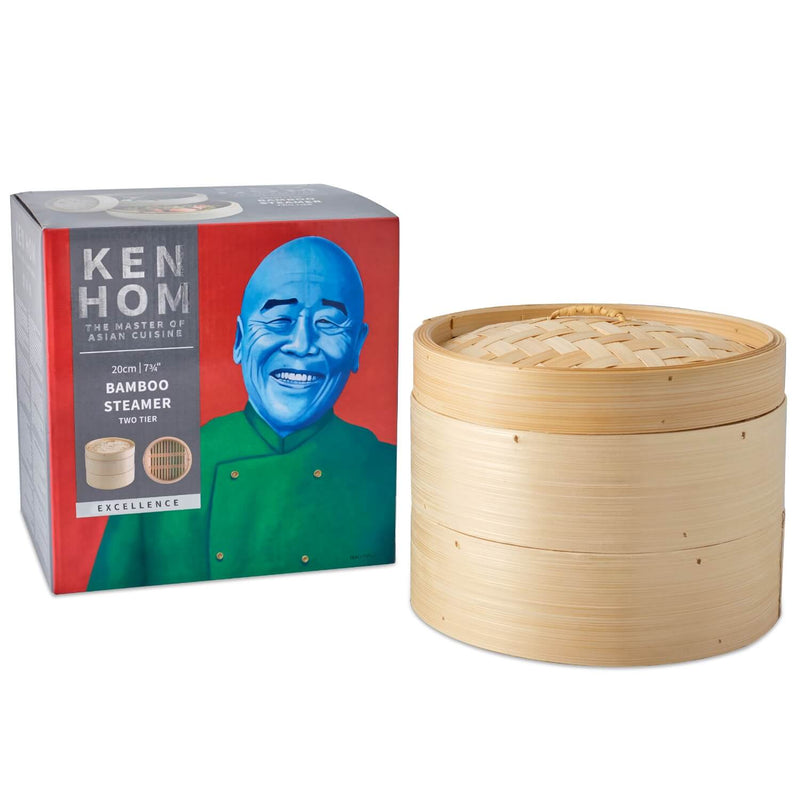 Ken Hom Excellence 2-Tier 20cm Bamboo Steamer