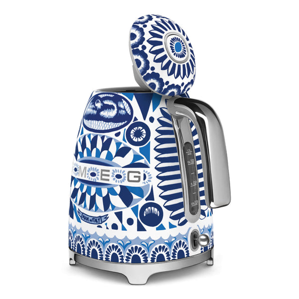 Smeg Dolce & Gabbana Jug Kettle & 2-Slice Toaster Set - Blu Mediterraneo