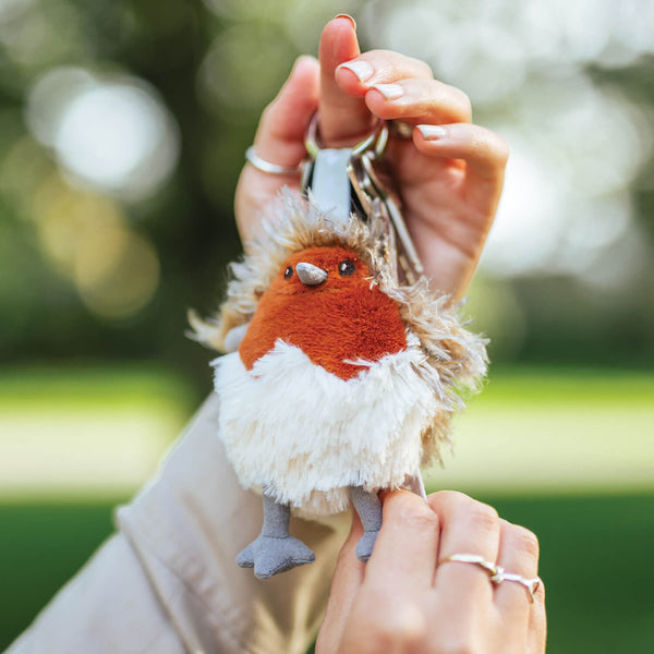 Wrendale Designs by Hannah Dale Plush Keyring - 'Adele' Robin