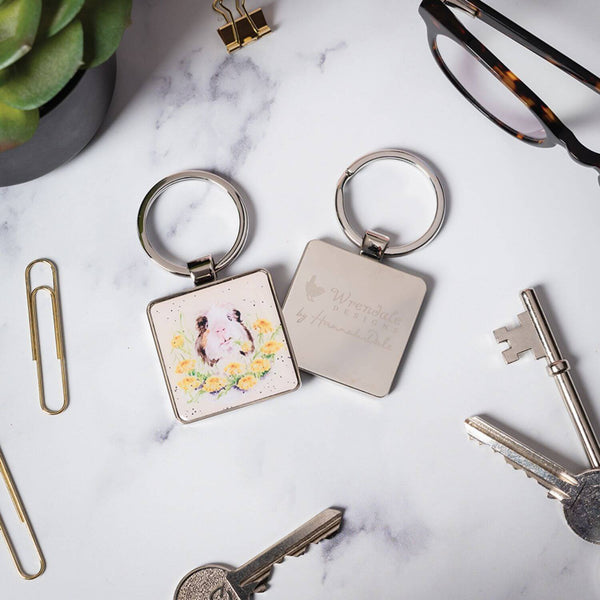 Wrendale Designs by Hannah Dale Key Ring - Dandy Day - Guinea Pig