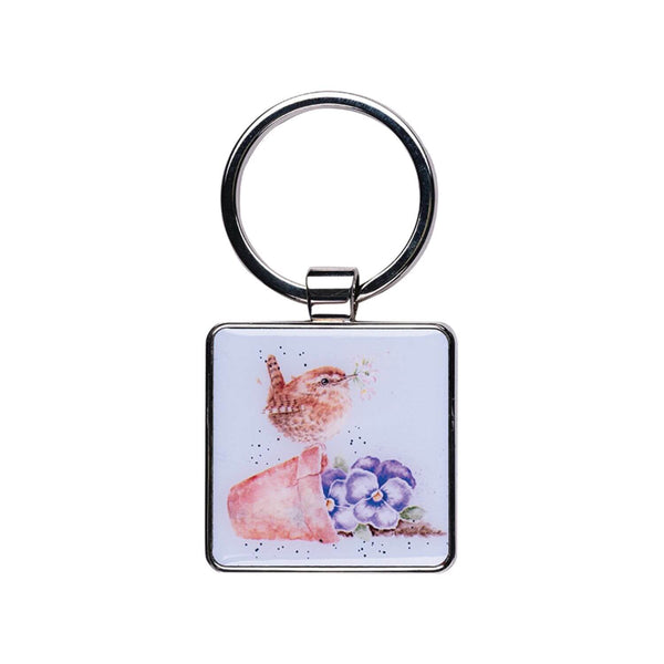 Wrendale Designs by Hannah Dale Key Ring - Pottering About - Wren