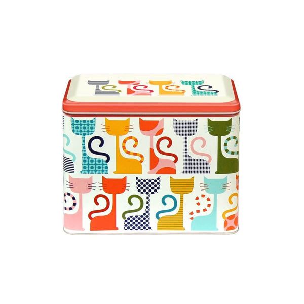 Kate Rhees Large Rectangular Storage Tin - Cats