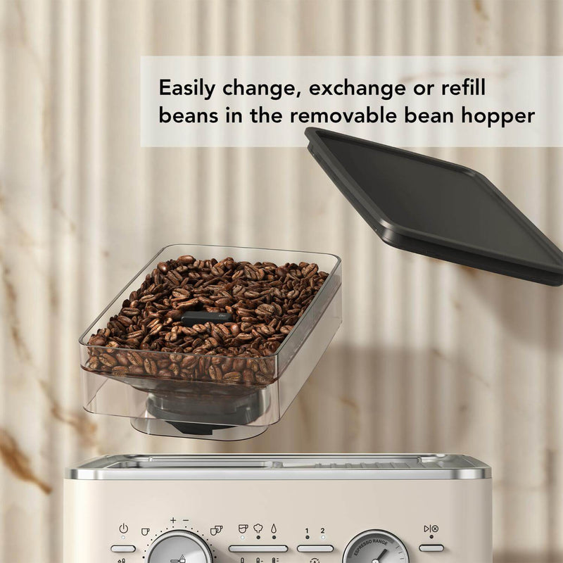 KitchenAid 5KES6551BPL Semi Automatic Espresso Machine with Burr Grinder - Porcelain