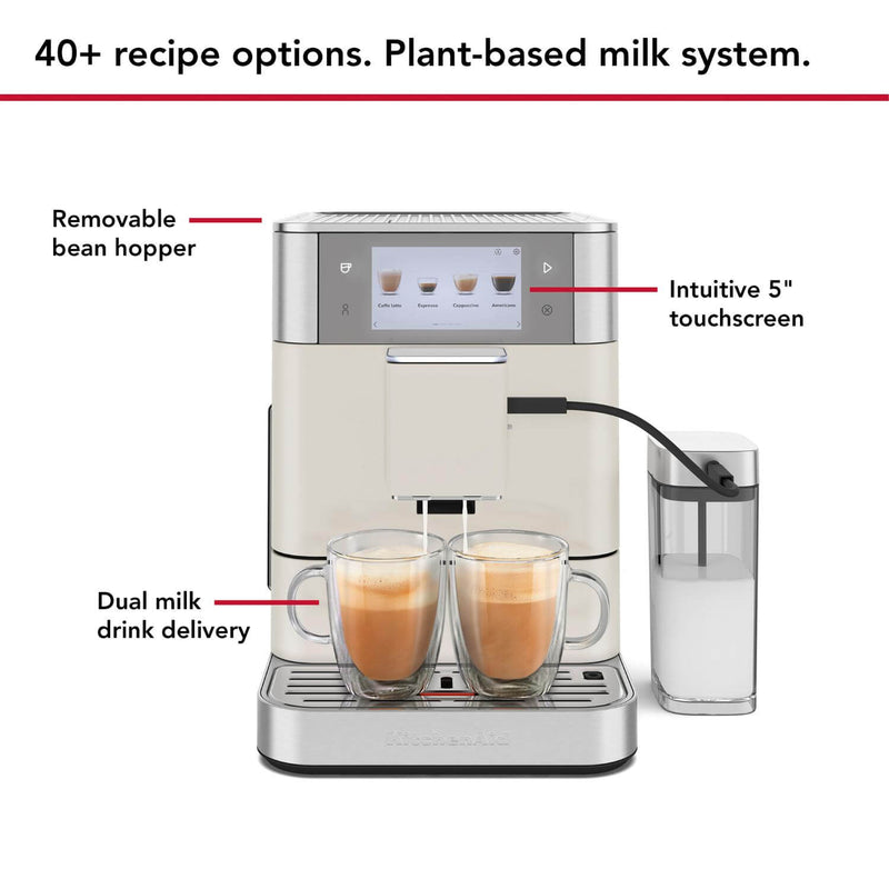 KitchenAid 5KES8558BPL Fully Automatic KF8 Espresso Coffee Machine - Porcelain