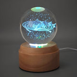 Inokoo Rotating 3D Crystal Globe Light - Solar System