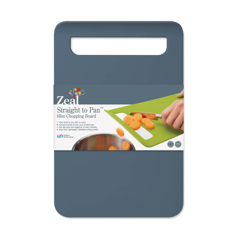 Zeal Straight to Pan™ Slim Large Chopping Board - Provence Blue