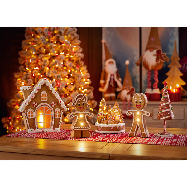 Premier Lit 32cm LED Battery Operated Gingerbread House
