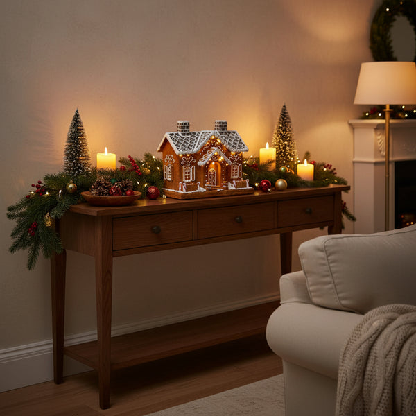 Premier Lit 25cm LED Gingerbread House - Warm White