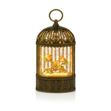 Premier 24cm Glitter Water Spinner - Lantern With Robins