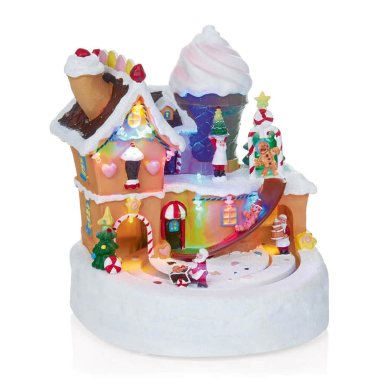 Premier Lit 20cm LED Gingerbread Cake House - Assorted