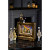 Premier Christmas 22cm Glitter Water Spinner - Antique Gold TV
