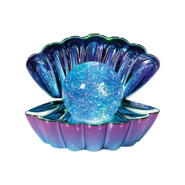 Premier Christmas 18cm Colour Changing Glitter Water Spinner - Clam Shell - Assorted Colours