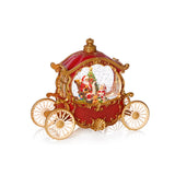 Premier 26cm Glitter Water Spinner - Carriage With Santa