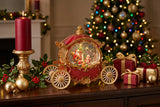 Premier 26cm Glitter Water Spinner - Carriage With Santa