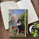 Alex Clark Large Chunky Notebook - Cat And Tulips