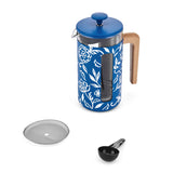 La Cafetière Pisa 8-Cup Cafetière - Blue Fiorato