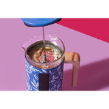 La Cafetière Pisa 8-Cup Cafetière - Blue Fiorato