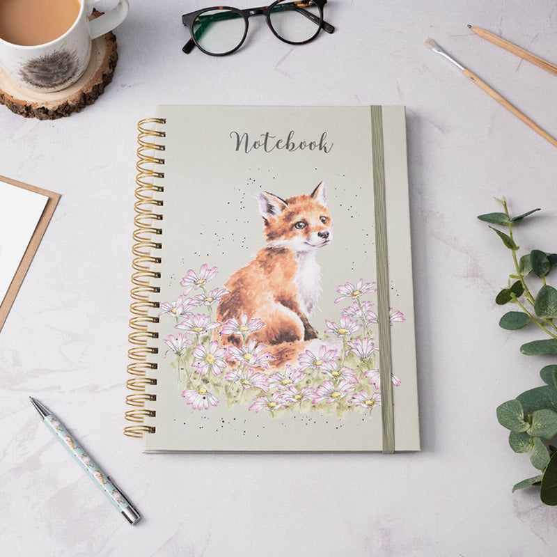 Wrendale Designs by Hannah Dale A4 Notebook - Make My Daisy - Fox